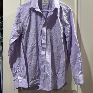 Ted Baker endurance print button down slim fit shirt long sleeves size 15.5 neck